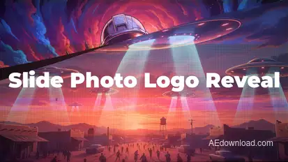 Slide Photo Logo Reveal Logo Stings template preview