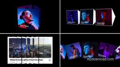 Sliders Animation Pack Video Displays template preview