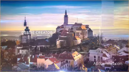 Cinematic Parallax Slideshow Video Displays template preview