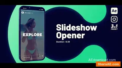Slideshow Opener Vertical Openers template preview