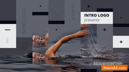 Slideshow Rectangles Openers template preview