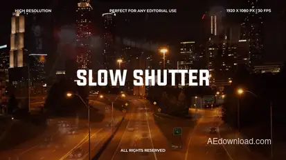 Slow Shutter Transitions Elements template preview