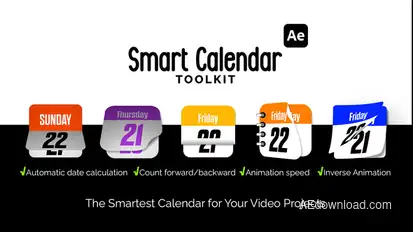 Smart Calendar Toolkit Elements template preview
