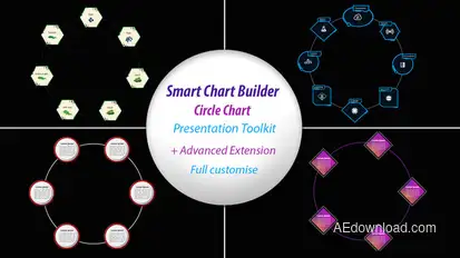 Smart circular chart builder | Presentation toolkit Infographics template preview