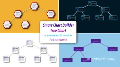 Smart hierarchical chart builder | Presentation toolkit Infographics template preview