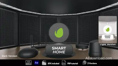 Smart Home Intro Logo Stings template preview