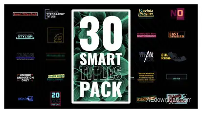 Smart Titles Pack Titles template preview
