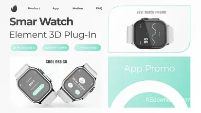 Smart Watch App Presentation Product Promo template preview