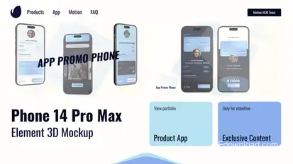 Smartphone 3D Presentation Product Promo template preview