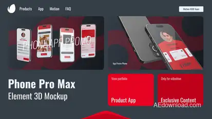 Smartphone 3D Promo Product Promo template preview