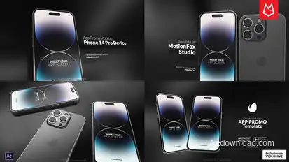 Smartphone Mockup | App Promo | i14 Pro Max Product Promo template preview