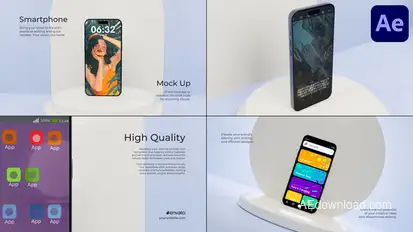 Smartphone Mockup for After Effects Elements template preview