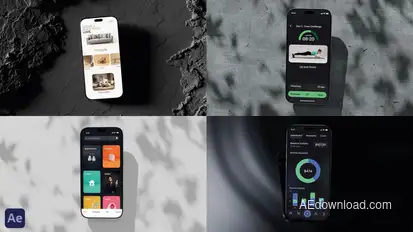 Smartphone Screen Dynamic Mobile App or Website Promo | Set of 5 Themes Product Promo template preview