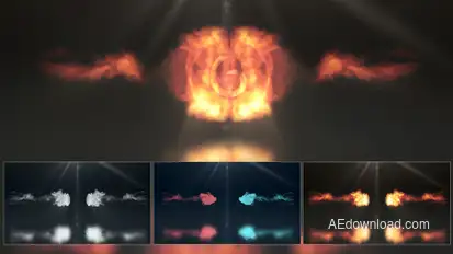 Smoke & Fire Logo Reveal Logo Stings template preview