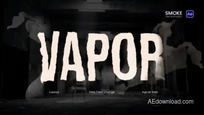 Smoke Text Animations Titles template preview