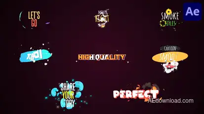 Smoke Titles for After Effects Titles template preview