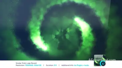 Smoke Trails Logo Reveal Logo Stings template preview