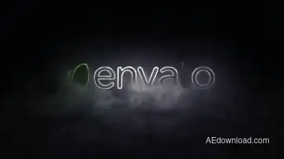 Smoky Neon & Lightning Logo Logo Stings template preview