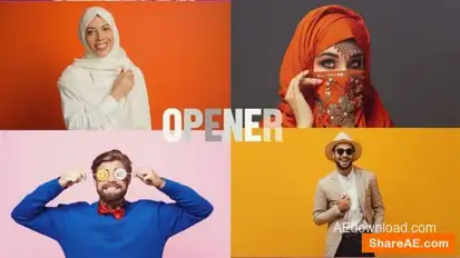 Smooth Dynamic Slideshow | Multiscreen Opener | Split Screen Openers template preview