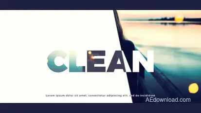 Smooth Modern Slide Video Displays template preview