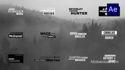 Smooth Simple Titles /Ae Titles template preview