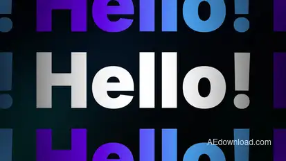 Smooth Text Animation  AE Titles template preview