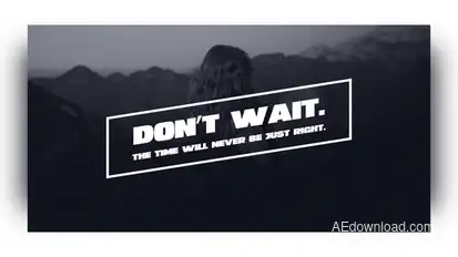 Smooth Text Animation Titles template preview