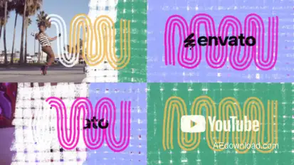 Snake Line Logo Transitions Logo Stings template preview