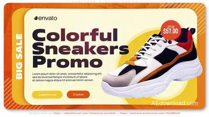 Sneakers Arrival Promo Product Promo template preview