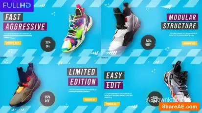 Videohive Sneakers Sale Promo broadcast-packages template preview