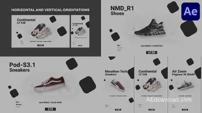 Sneakers Shoes Product Promo for After Effects Openers template preview