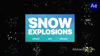 Snow Explosions | After Effects Elements template preview
