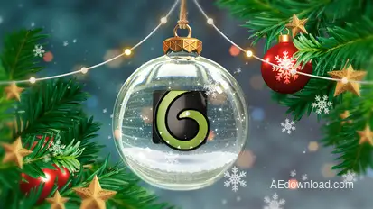 Snow Globe Logo Reveal Logo Stings template preview