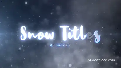 Snow Titles Titles template preview