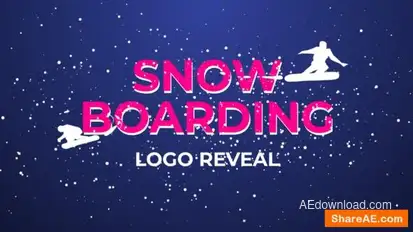 Snowboarding Logo Reveal Logo Stings template preview