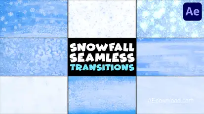 Snowfall Seamless Transitions | After Effects Elements template preview