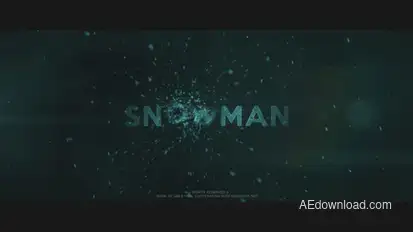 Snowman Titles template preview