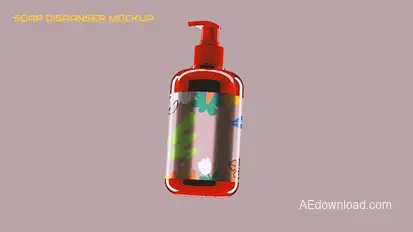 Soap Dispenser Mockup Product Promo template preview