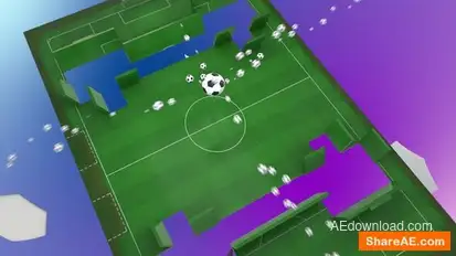 Soccer Ball Logo Reveal Logo Stings template preview