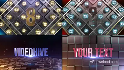 Soccer Countdown 2 Elements template preview