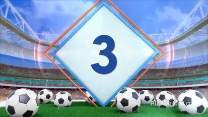 Soccer Countdown 7 Elements template preview