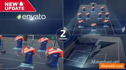 Soccer Team Lineups Openers template preview