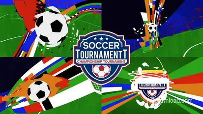 Soccer Tournament Logo Reveal Logo Stings template preview