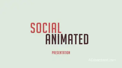 Social Animated Presentation Elements template preview