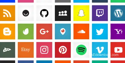 Social Media Icon Animations Logo Stings template preview