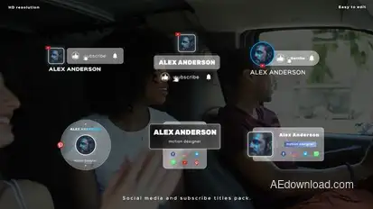 Social Media Titles template preview