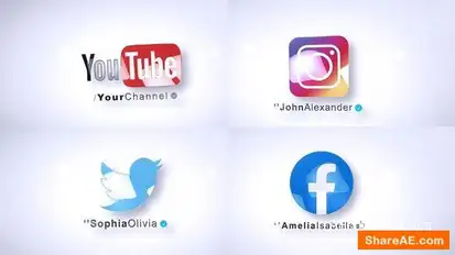 Social Logo Logo Stings template preview