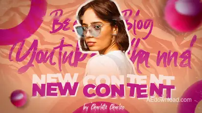 Social Media Blog Intro Video Displays template preview