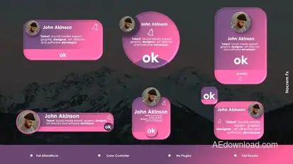 Social Media Colorful Titles Titles template preview