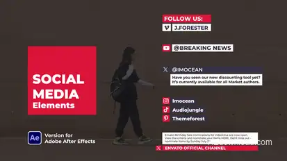 Social Media Elements Titles template preview